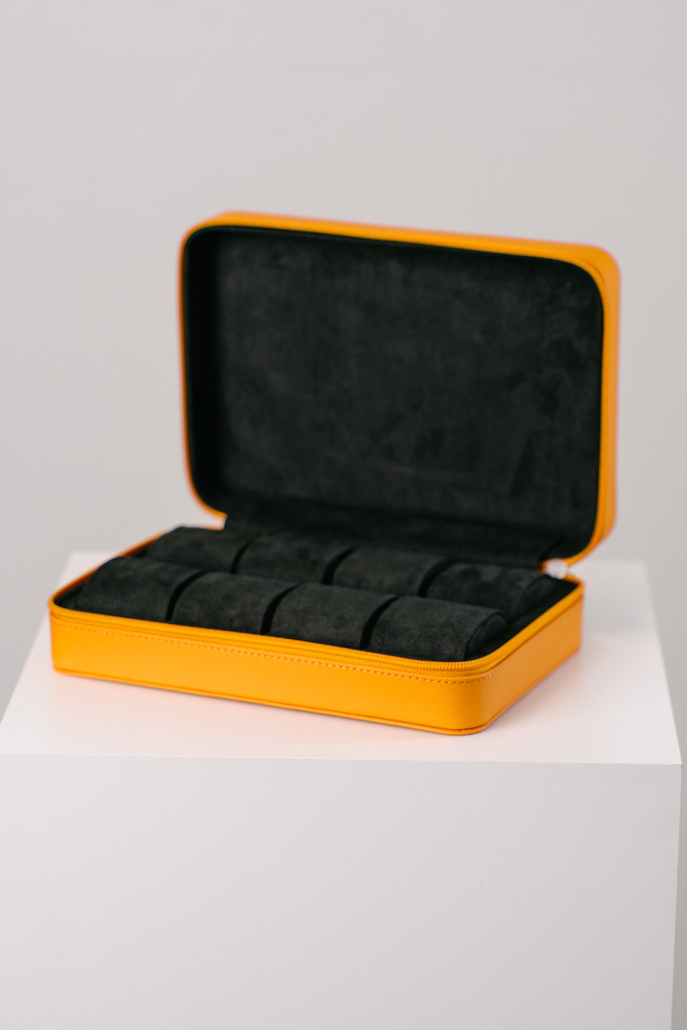 Watchbox für 8 Uhren Saffiano-Leder - Gelb