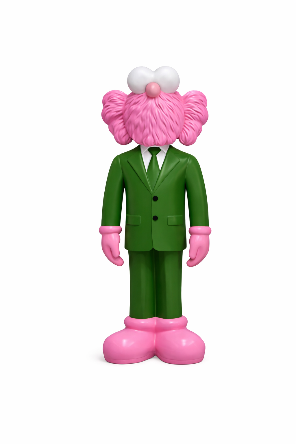 Forest Green Suit Clowny CEO Sculpture - 90cm