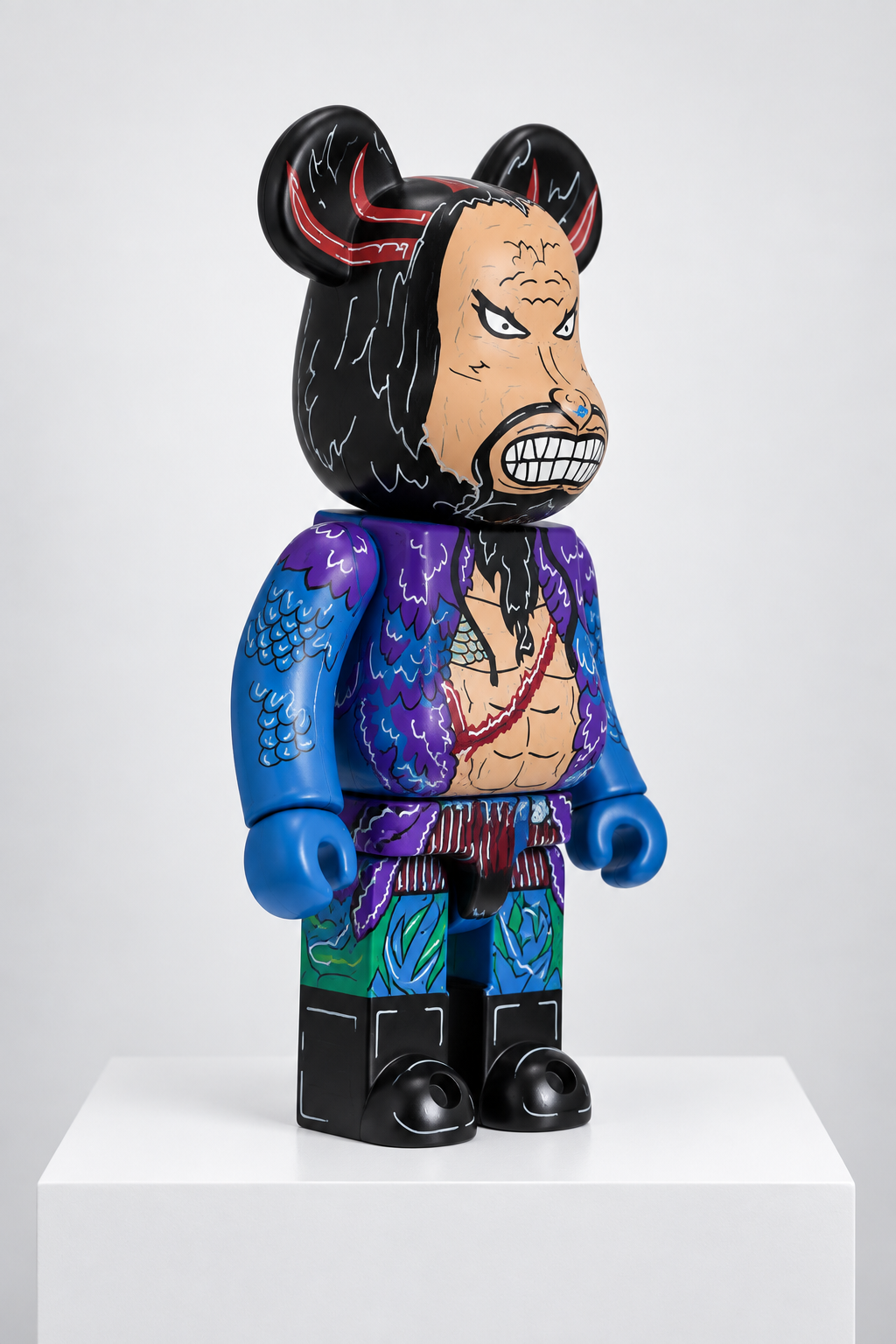 Custom Kaido Bearbrick – One Piece Edition – 28 cm