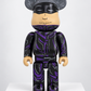 Custom Shadow Ninja Bearbrick 400% (28 cm) – Black & Purple Edition