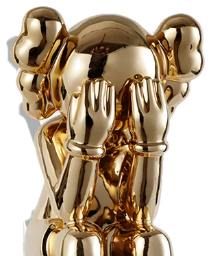 Clowny-Sculpture – Gold Edition 163cm