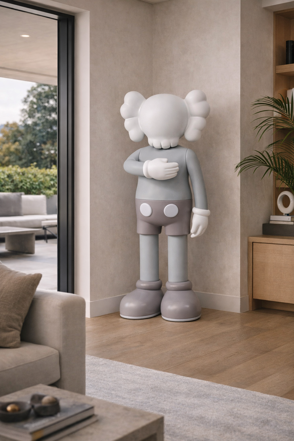 Clowny-Sculpture – Minimal Grey Edition 170cm